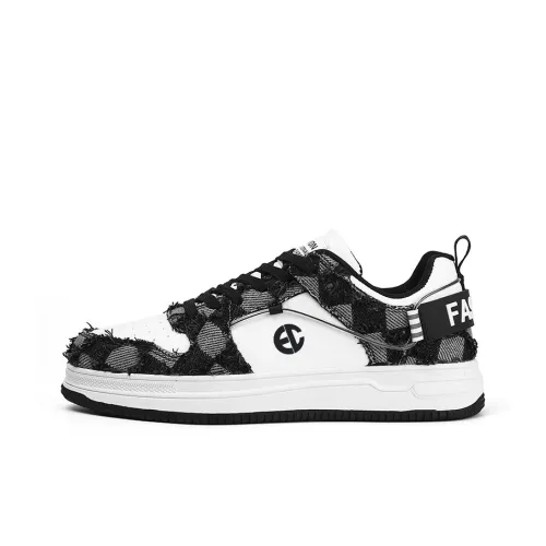 ENRICO COVERI Slip Resistant, Abrasion Resistant, And Balanced Low Top Skateboard Shoes Men's