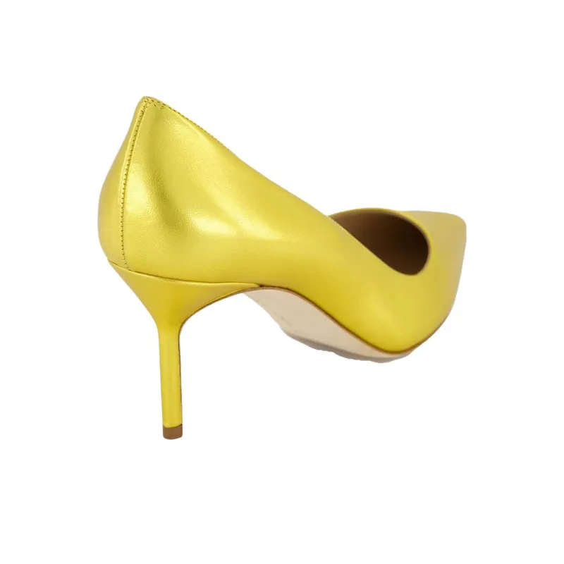 MANOLO BLAHNIK Tora Slim Heel High Heels 7cm Women's Yellow-4
