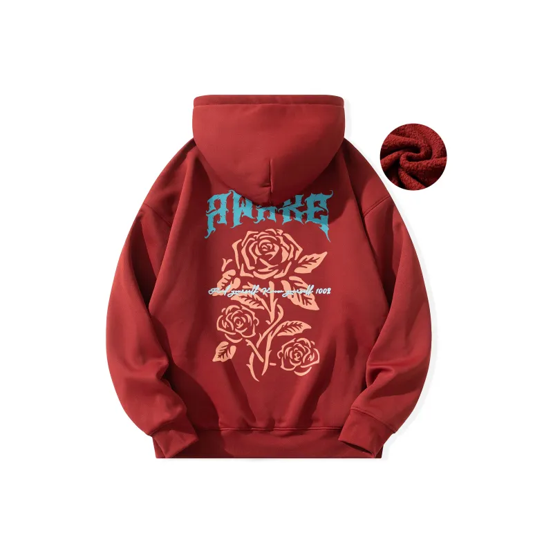 ACHS AWAKE Rose Printed Unisex Sweatshirt-17