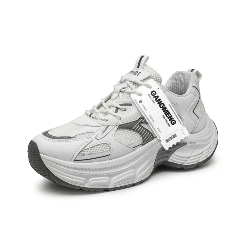 Hong Kong Meng Slip Resistant, Abrasion Resistant, Breathable Low Top Chunky Sneakers Men's-3