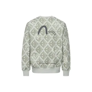 EVISU Sweatshirts Men Apricot All Over The Floor