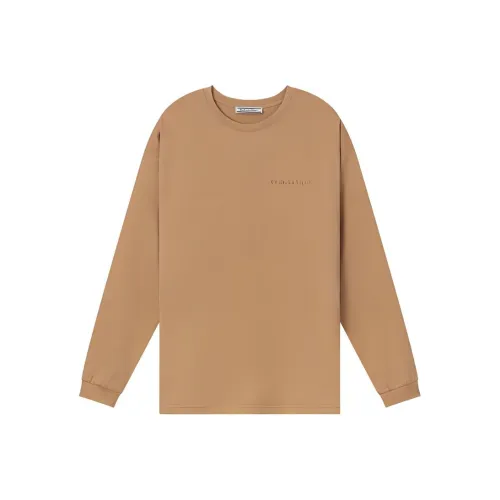 Onitsuka Tiger Drop Shoulder Sleeve T Shirt Unisex Brown