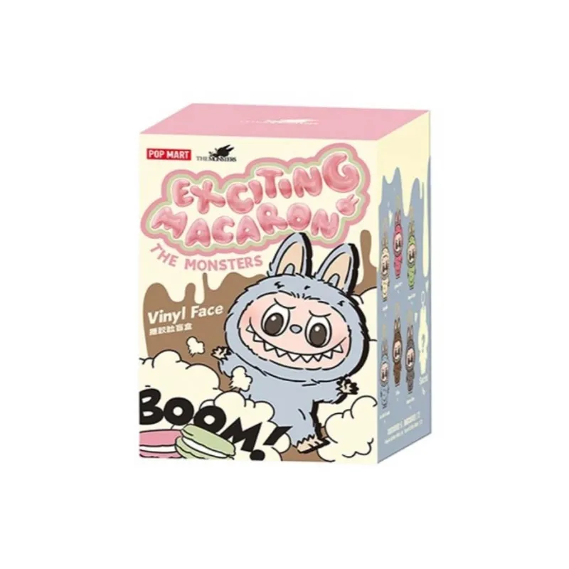 [Modified Doll] POP MART Labubu THE MONSTERS Heartbeat Macaron Collection, Little Chef, Cute Hang Tag Box 17cm-21