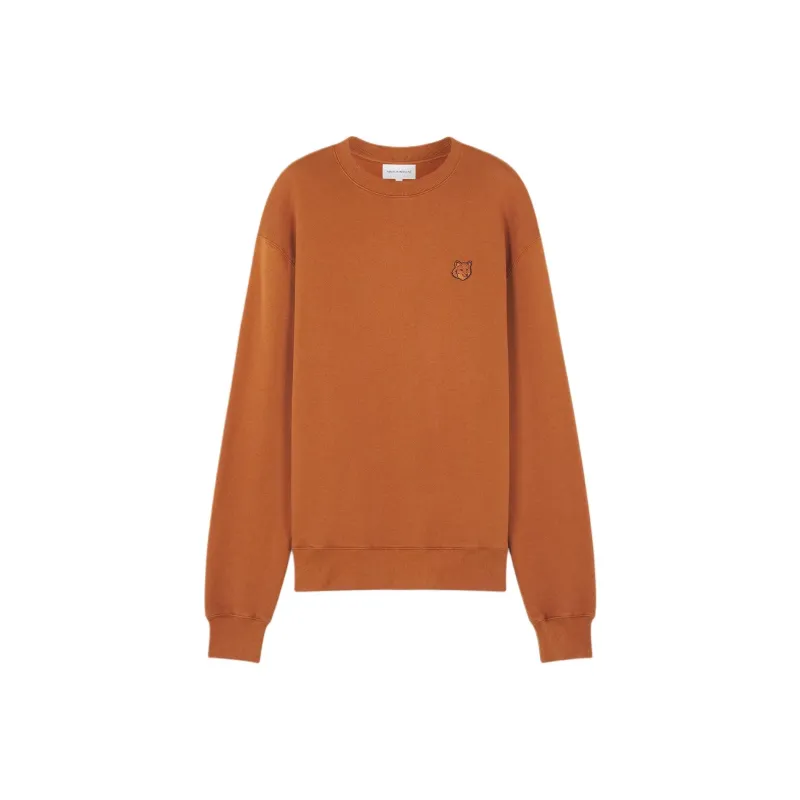 Maison Kitsune Fox Head Patch Crewneck Sweatshirt-0
