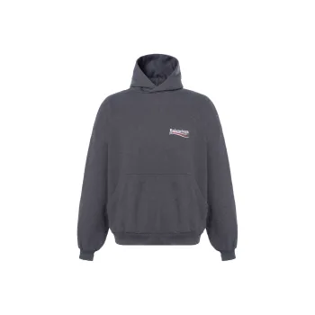 Balenciaga Logo Embroidered Hoodie