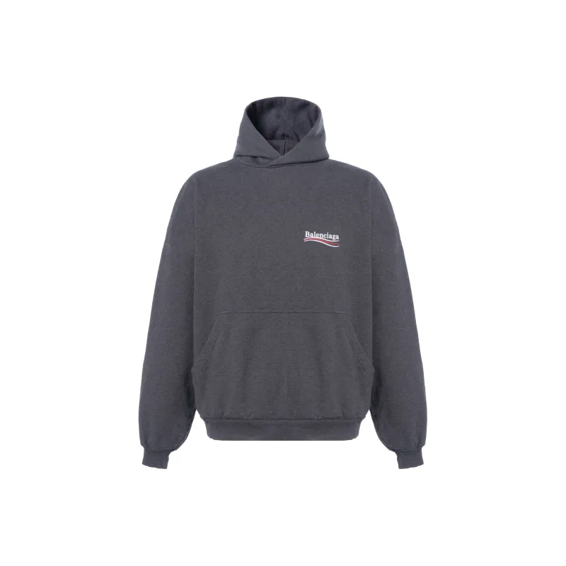 Balenciaga Logo Embroidered Hoodie-0