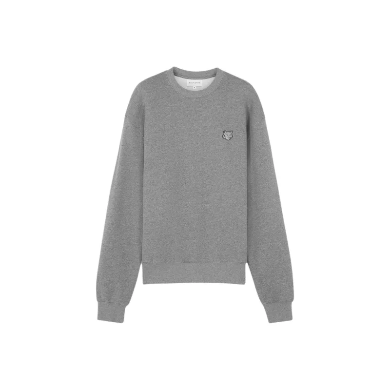 Maison Kitsune Fox Head Patch Crewneck Sweatshirt-0