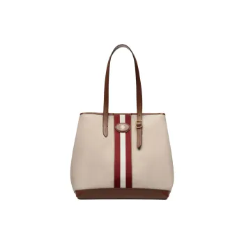 BALLY Beckett Canvas Bag, Tote Bag, Shopping Bag, Handbag, Shoulder Bag Women's Beige
