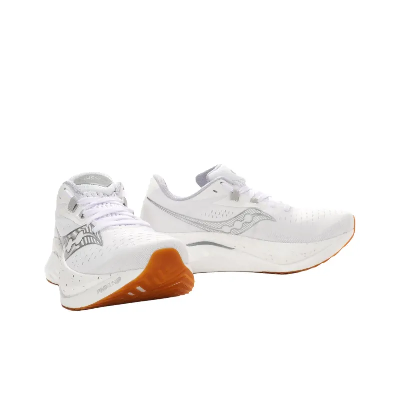 Saucony Abrasion Resistant Low Top Running Shoes Women's White-3