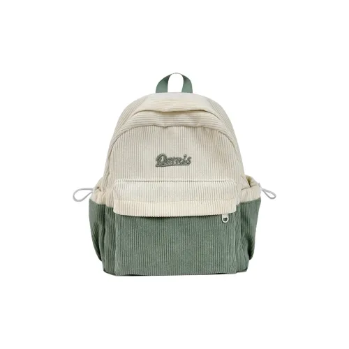 Kaka Tree Nylon Backpack Unisex Green/Black/Yellow/Pink/Khaki