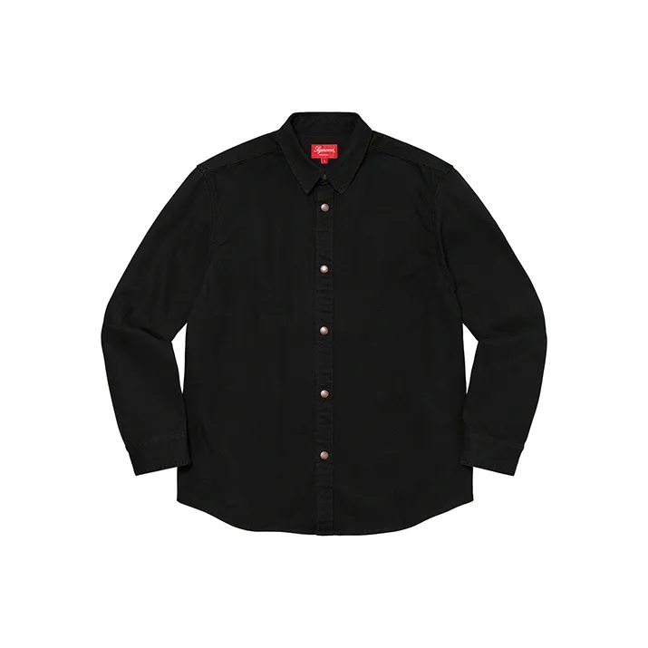 Supreme Logo Taping Work Shirt-6