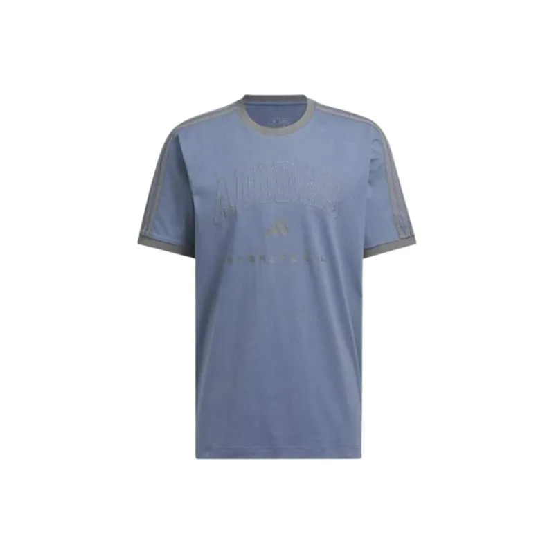 Adidas Free Shipping With AdiClub Ringer Basketball Graphic Tee-0