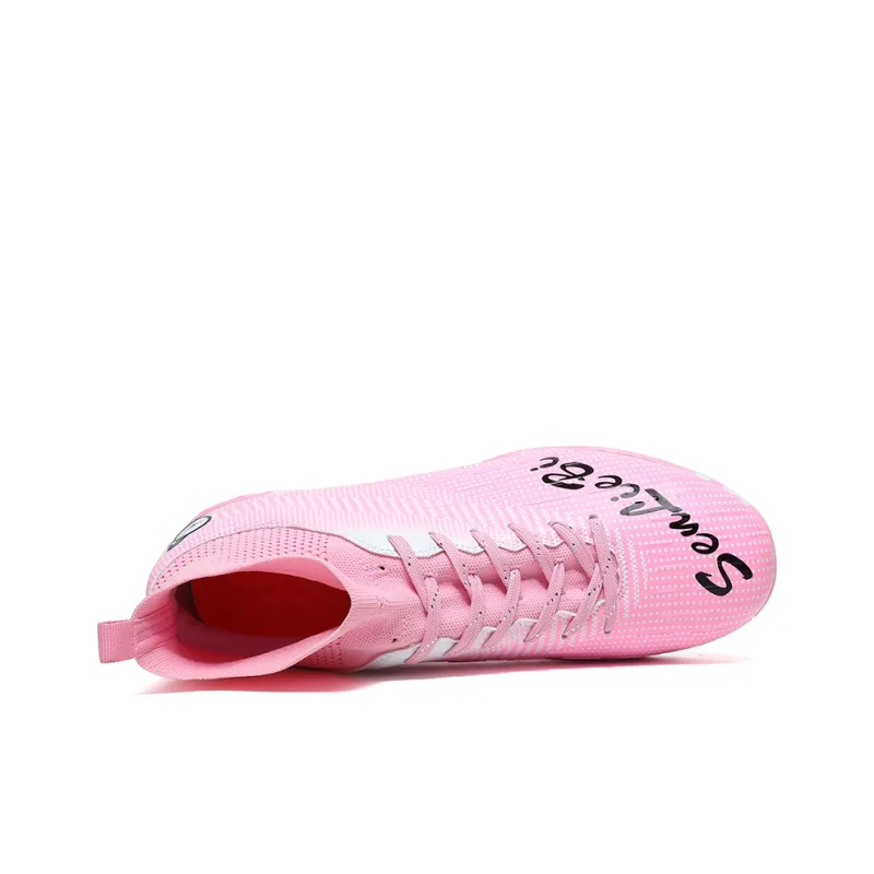 QIUTEXIONG FG Rubber Long Studs TF Rubber Broken Studs Soft Ground Firm Ground Slip Resistant Soccer Shoes Unisex-9