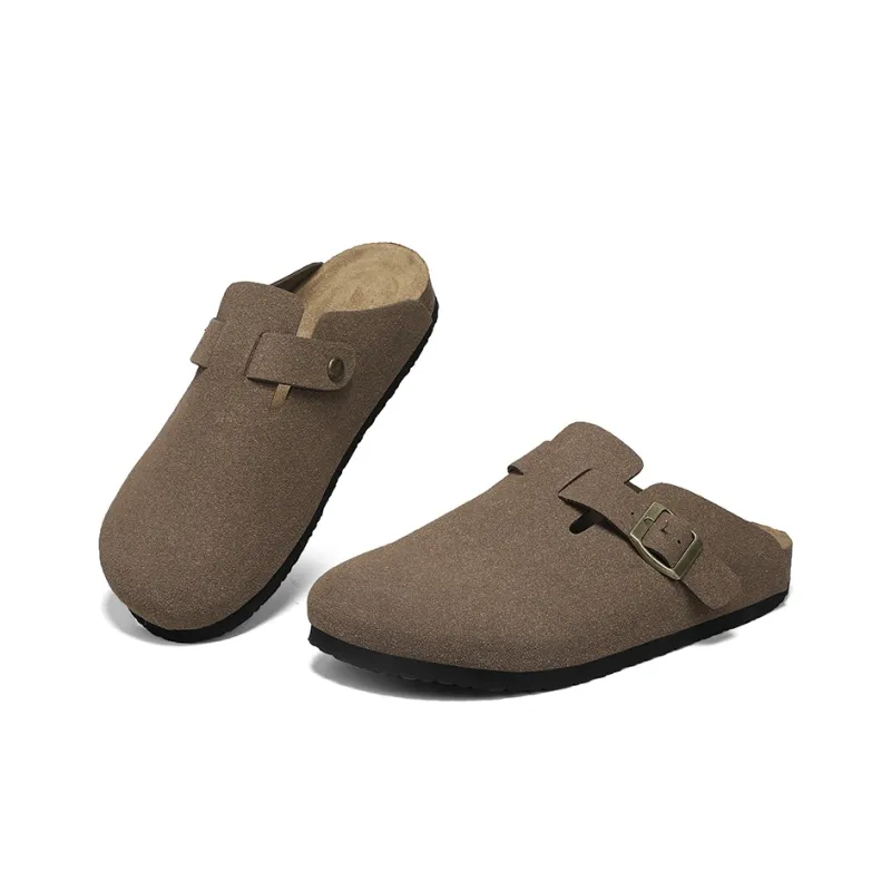 Magelly Cork Sole Slip Resistant Abrasion Resistant Quiet Wrap toe Slippers Unisex-3