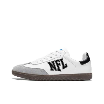 NFL Training Classic Basic Logo Low Top Skateboard Shoes Unisex White Black