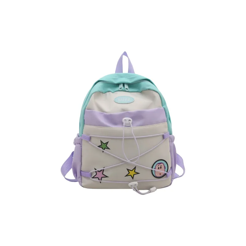 SEVENMOONS Nylon Fabric Backpack Regular Kids' Multicolor-3