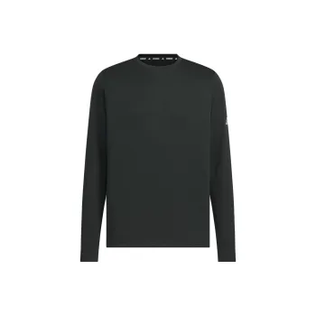 Adidas FW24 ESS RN T LS WR T Shirt Men's Black/Deep Silver Gray
