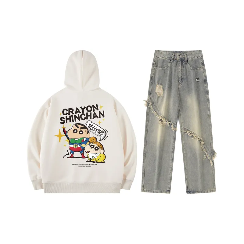 Crayon Shinchan Sweatshirt Set Unisex-13