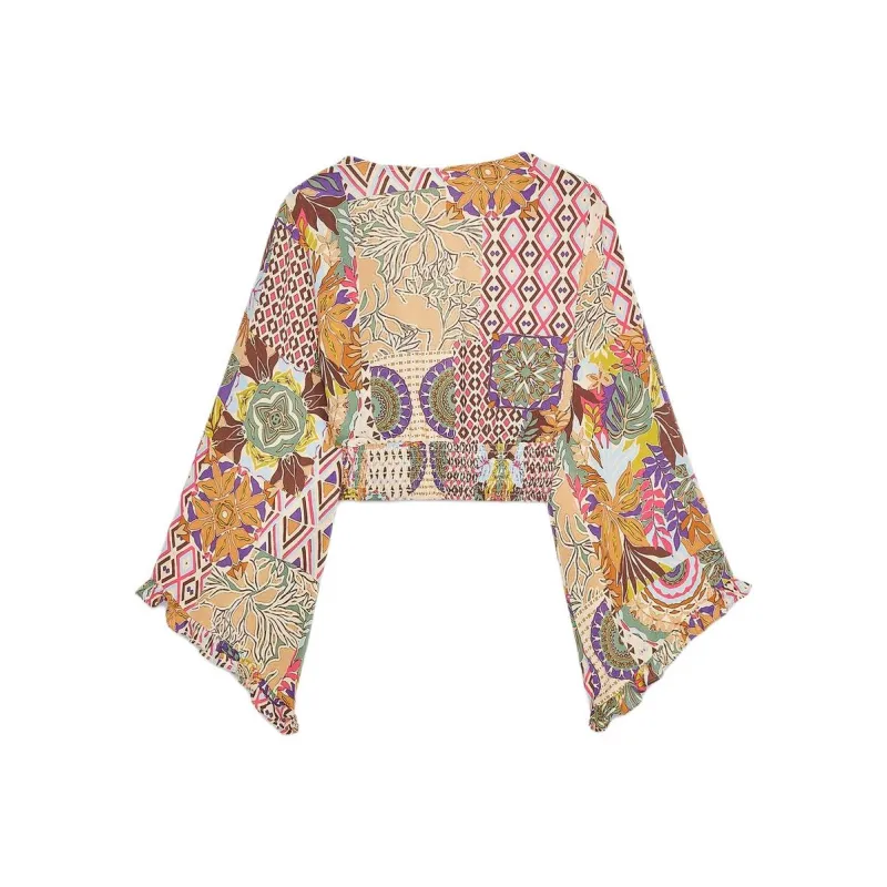ZARA Crop Top Women's Multicolor-1