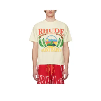 RHUDE T-Shirts Men Yellow