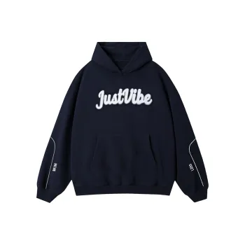 JUST VIBE Sweatshirts Unisex Navy Blue