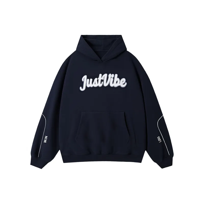 JUST VIBE Sweatshirts Unisex Navy Blue-0