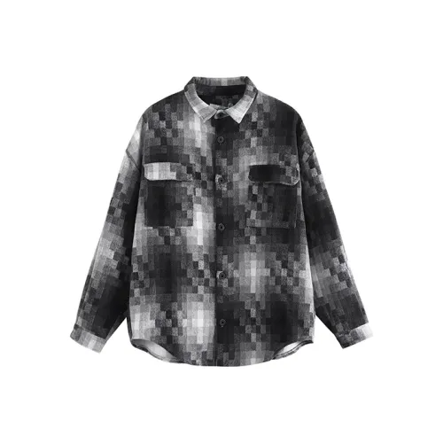 F426 Shirts Unisex Gray Black Mosaics