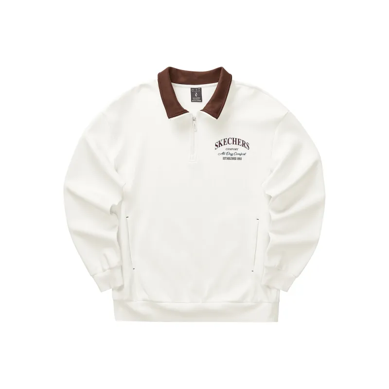 Skechers Sports Life Collection Sweatshirt Unisex Marshmallow White-0