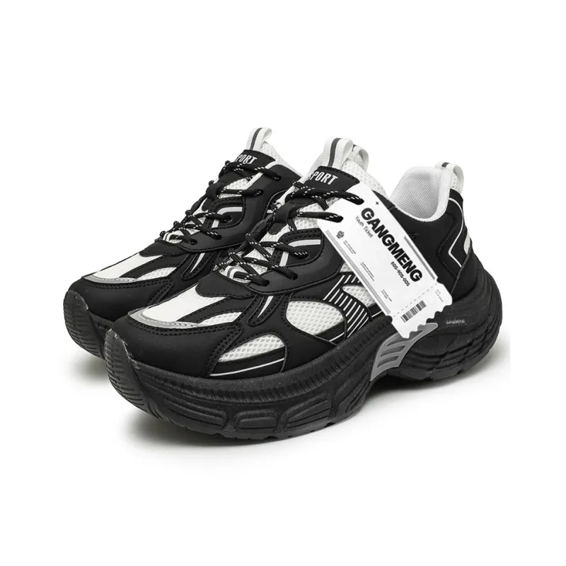 Hong Kong Meng Slip Resistant, Abrasion Resistant, Breathable Low Top Chunky Sneakers Men's-10