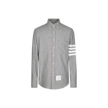 THOM BROWNE 4 Bar Denim Shirt