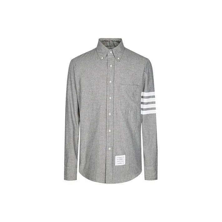THOM BROWNE 4 Bar Denim Shirt-0
