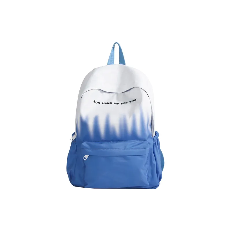Single Warehouse Nylon Fabric Backpack Regular Unisex Pink/Green/Dark Blue/Light Blue-19