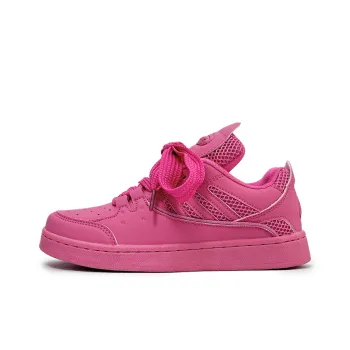 SUPEREDGE Cushioning, Impact Resistant, Abrasion Resistant Low Top Skateboard Shoes Unisex Rose Red