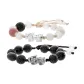 [2 Pack]Chinese Auspicious Animal Couple Beaded Bracelet