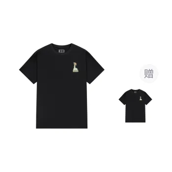 RIGORER T-Shirts Unisex Buy One Get One Free Pure Black+Pure Black