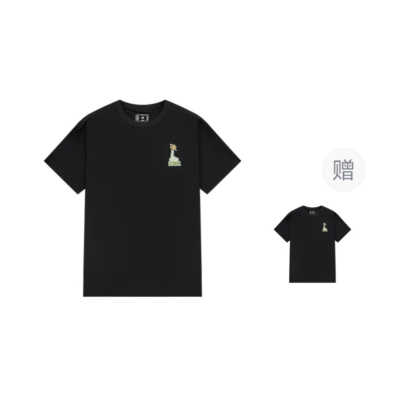 RIGORER T-Shirts Unisex Buy One Get One Free Pure Black+Pure Black-0