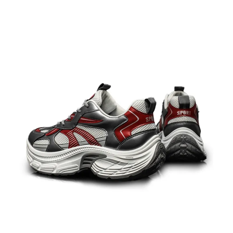 Hong Kong Meng Slip Resistant, Abrasion Resistant, Breathable Low Top Chunky Sneakers Men's-17