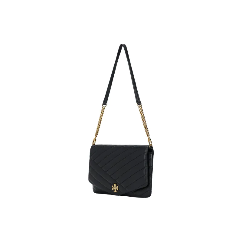 TORY BURCH Kira Sheepskin Shoulder Bag Women's Black-1