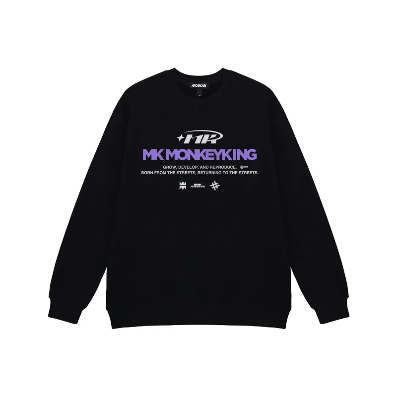 MK MONKEY KING Sweatshirt Unisex Black-0