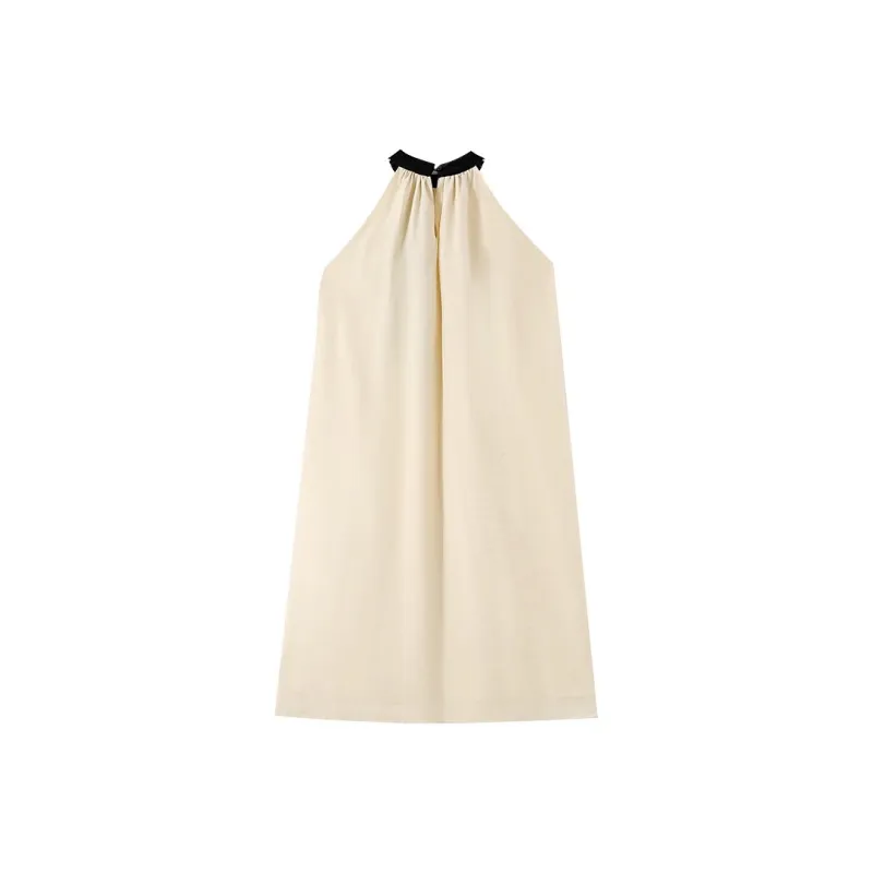 Yvetteclassic Sleeveless Dress Women's Apricot-1