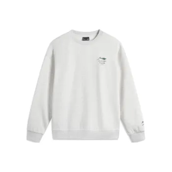 LiNing Sports Fashion Collection Sweatshirt Unisex Heather Gray Deep Antarctic Gray
