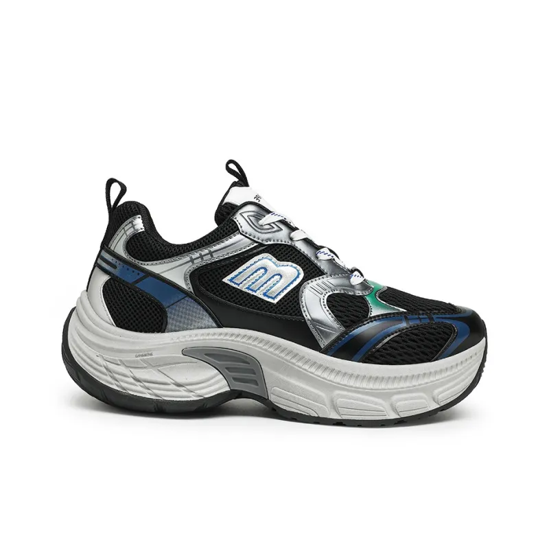 Hong Kong Meng Slip Resistant, Breathable, Height Increasing Low Top Chunky Sneakers Men's-12