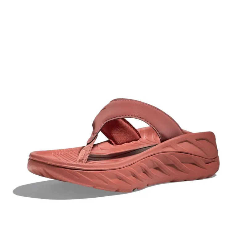 HOKA ONE ONE Ora Recovery Flip EVA Quick Dry Flip Flops Women's Coral-1