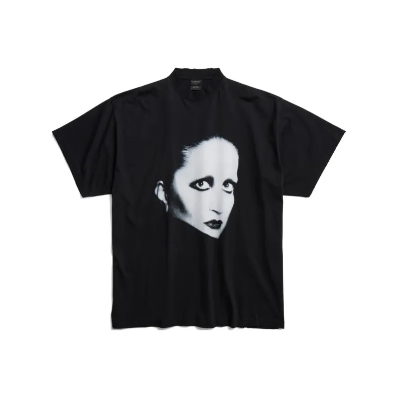 Balenciaga T Shirt Regular Fit Unisex Black-0