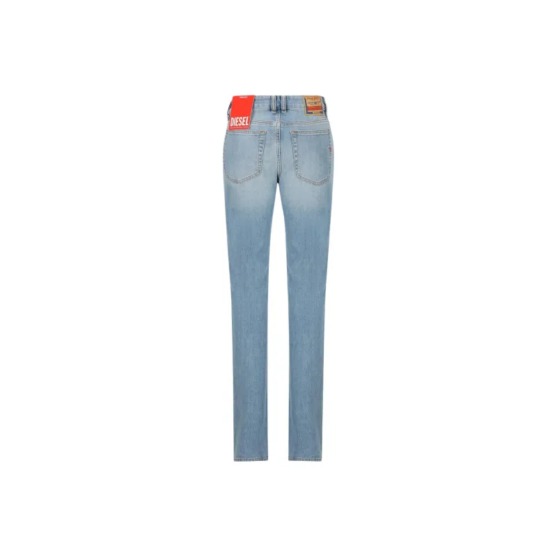 DIESEL Logo Patch Skinny Cut Jeans-1