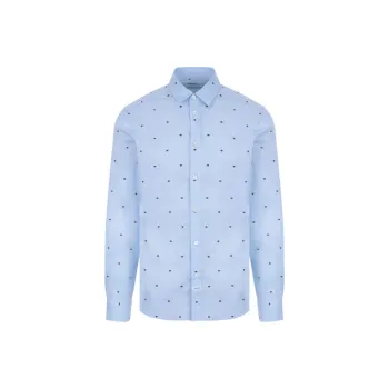 KENZO Shirts Men Light Blue