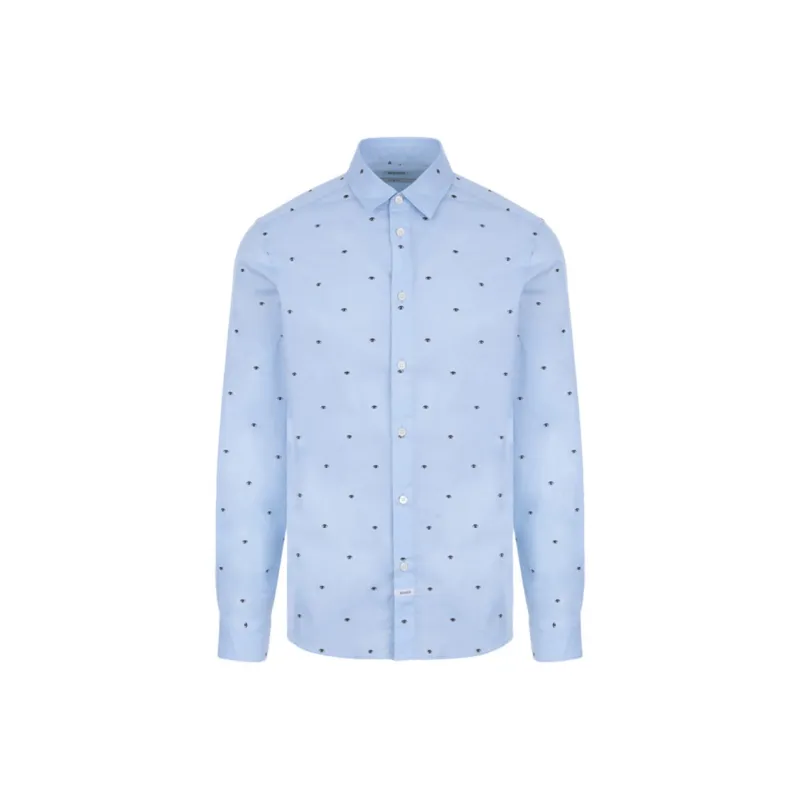 KENZO Shirts Men Light Blue-0