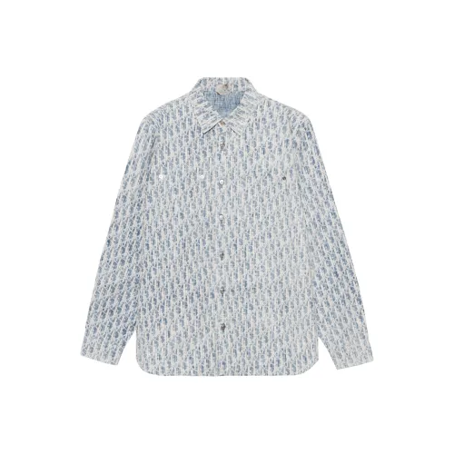 DIOR Quarterly New Products Shirts Men Blue
