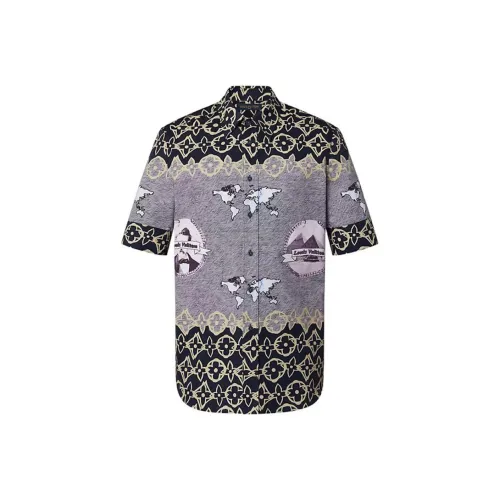 LOUIS VUITTON Lv Wax Short Sleeve Shirt