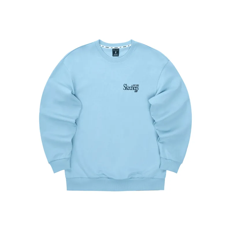 Skechers Sweatshirt Unisex Glacier Lake Blue-0